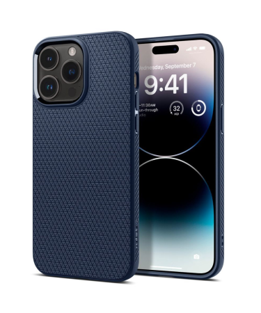 FUTROLA SPIGEN LIQUID AIR ACS06563 ZA IPHONE 15 PRO MAX - TAMNOPLAVA