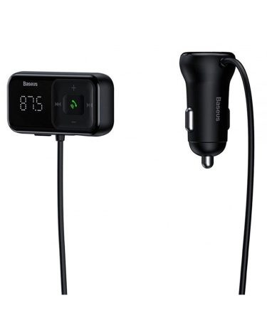 BASEUS FM TRANSMITER T-TIP S-16 BLUETOOTH 5.0 MP3 - 2XUSB - 3,1A PUNJAČ (CCTM-E01) CRNA