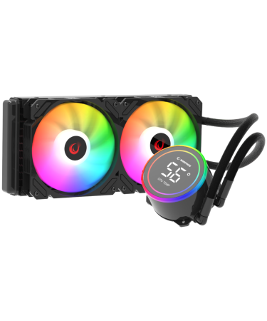 CPU hladnjak AIO Liquid RAMPAGE HELIOS C15 12cm ventilator Intel/AMD ARGB 240mm, 38844