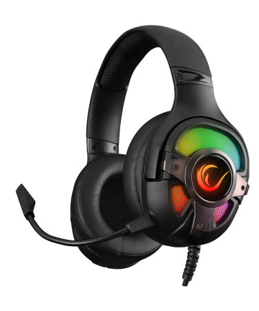 Slušalice sa mikrofonom gaming RAMPAGE RM-K77 VIPERA, black, PC/PS4, USB, 7.1, RGB LED