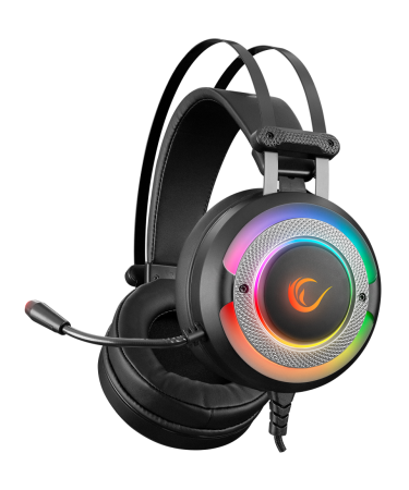Slušalice sa mikrofonom gaming RAMPAGE G7 X-RUNNER black, PC/PS4, RGB LED, 7.1, fleksibilni mikrofon