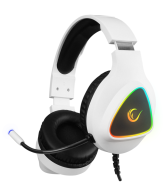 Slušalice sa mikrofonom gaming RAMPAGE M7 MONCHER white, RGB LED, USB 7.1