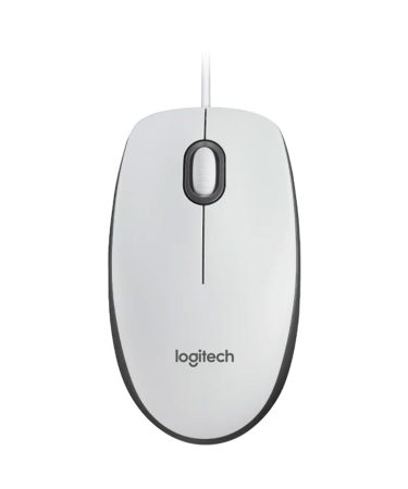 Miš LOGITECH M100, optical, white, 1000 dpi, USB, 910-006764