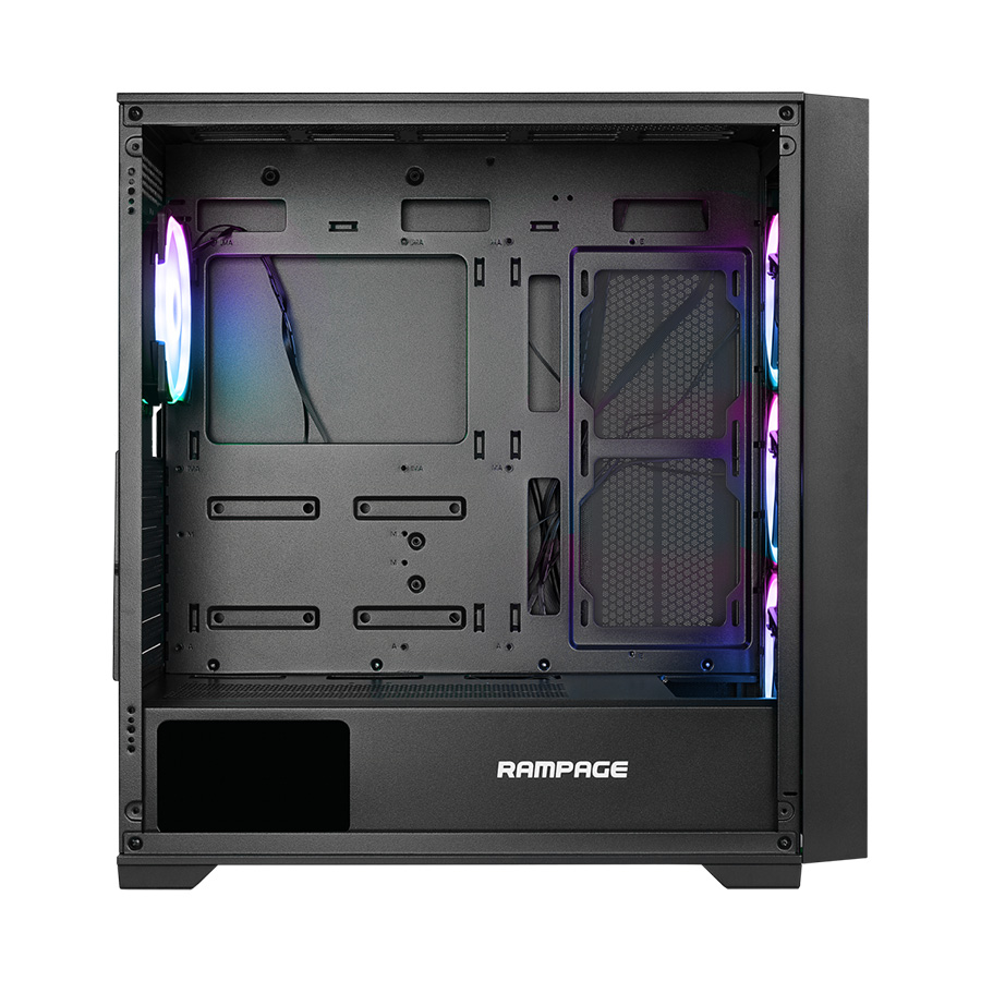 Kućište gaming RAMPAGE PRIME Mesh Tempered Glass 4*ARGB Fan Hub E-ATX, 37919 - Image 3