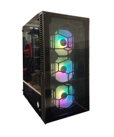 Kucište IG-MAX X3805-A06 GIANT GLASS, E-ATX, ventilator RGB 3x 120mm, 3xUSB, audio panel
