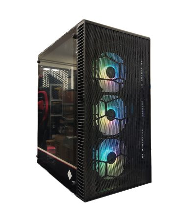 Kucište IG-MAX X3804-A06 GIANT MESH, E-ATX, ventilator RGB 3x 120mm, 3xUSB, audio panel