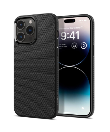 ZAŠTITNA MASKA SPIGEN LIQUID AIR ACS06704 DO IPHONE 15 PRO - MAT CRNA