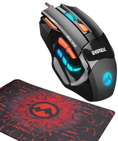 Miš i podloga gaming Everest SGM-X7 USB black 7200dpi
