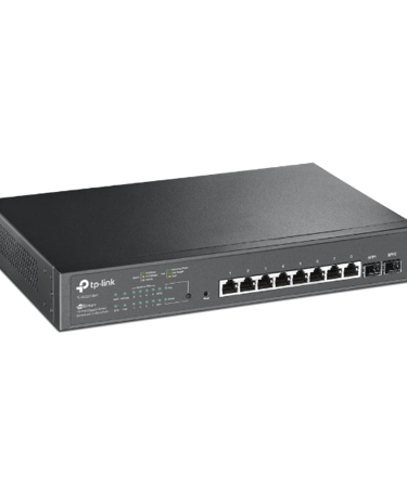 TP-Link TL-SG2210MP JetStream 10-portni gigabitni pametni prekidač sa 8 portova PoE+, 8× gigabitni PoE+ portovi, 2× gigabitna SFP slota, 802.3at/af, 1