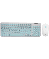 Tastatura + miš Everest KM-01K Turquoise, USB, BiH layout