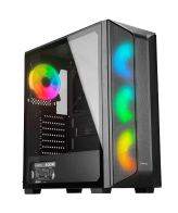 Kućište gaming RAMPAGE HYDRA V2 BLACK Tempered Glass Type-C+USB3.0 4*ARGB Infinity Fan+Hub E-ATX Exclusive Gaming, 39989