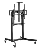Nosač za TV na stalku motorizirani sa točkovima GEMBIRD TVS-100T-01, 55"-100"