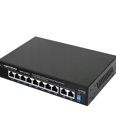SWITCH 8 PoE + 2 UPLINK ESPERANZA  ETHERNET SWITCH 10/100/1000 MATRIX, ENS108