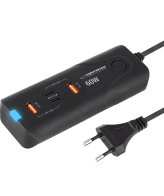 USB punjač 2xType-C + 2xUSB-A, ESPERANZA  QUICK POWER CHARGER 60W 2x USB-C PD 30W / 2x USB-A QC 3.0 18W, EZC109