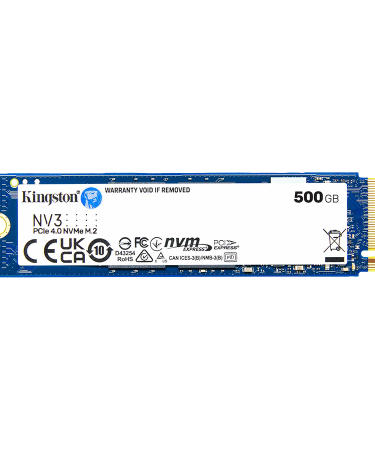 Kingston SSD SNV3S/500G 500GB NV3 NVMe PCIe 4.0 R/W:5000/3000MB/s