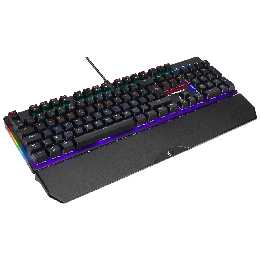 Tastatura gaming RAMPAGE KB-R86 UMBRA Black USB Rainbow Illuminated Red Switch US Layout Mechanical, 40385 - Image 4