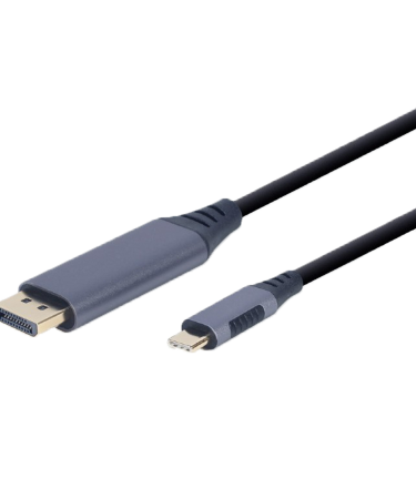 Video adapter kabl Type-C to DisplayPort, space grey, 1.8 m, 4K 60 Hz, GEMBIRD CC-USB3C-DPF-01-6