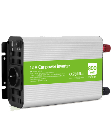 DC-AC inverter za auto GEMBIRD, in12Vout220V 800W EG-PWC800-01