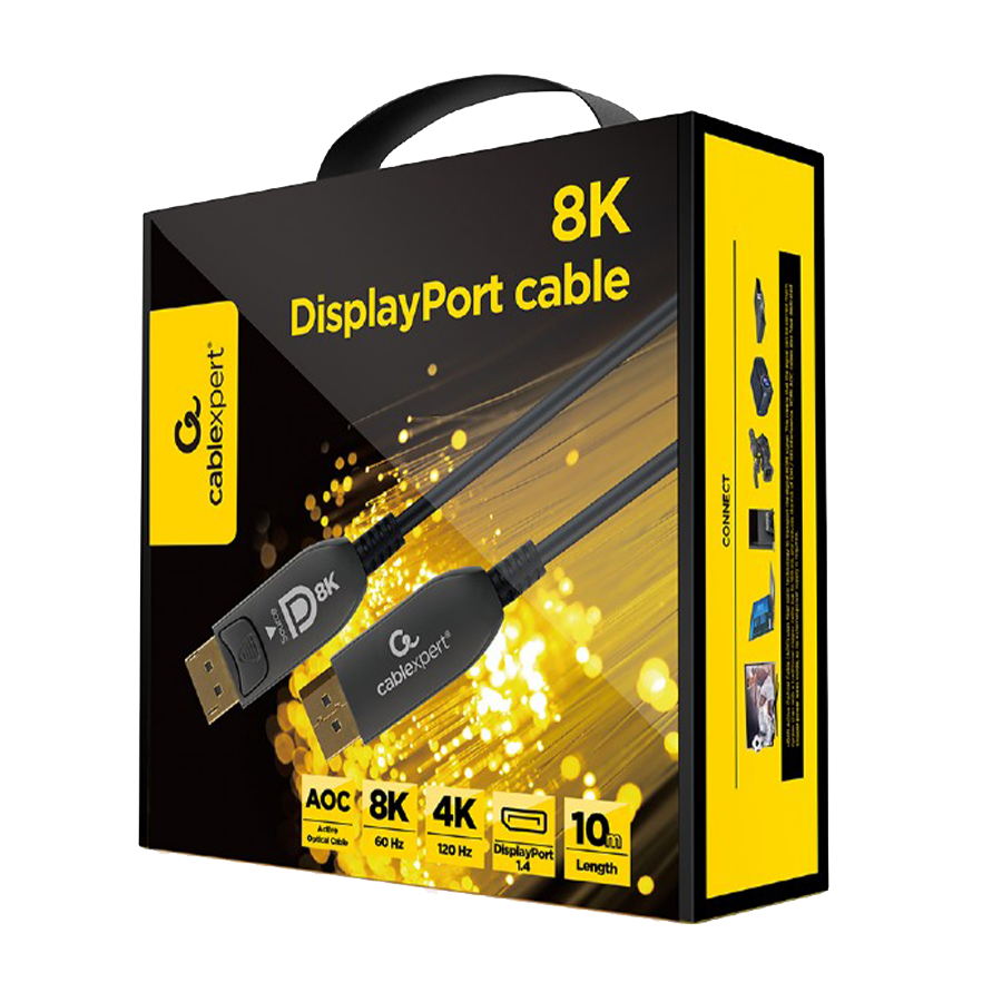 DisplayPort kabal 10m GEMBIRD, muški DisplayPort na muški DisplayPort Active Optical (AOC) 8K AOC Premium Series, CC-DP8K-AOC-10M - Image 3