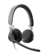 Slušalice sa mikrofonom Logitech Zone Wired MSFT Teams USB black MICROSOFT CERTIFIED, USB-C, USB-A adapter included, 981-000870