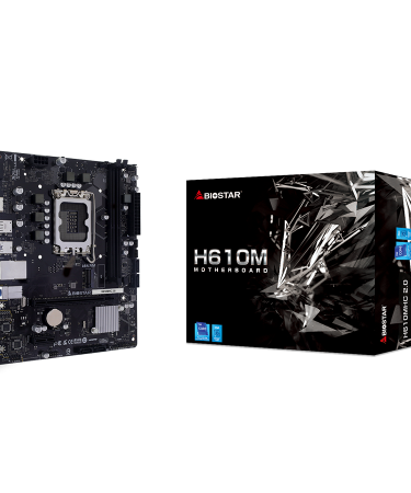 MB BIOSTAR H610MHC 2.0, mATX, Soc 1700, DDR4, M.2, LAN, HDMI, VGA