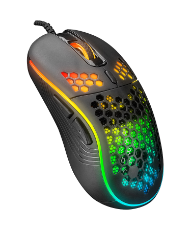 Miš Everest SM-G66 X-HOLE Usb Black 7D Optical 8000dpi LED Illuminated Gaming Mouse