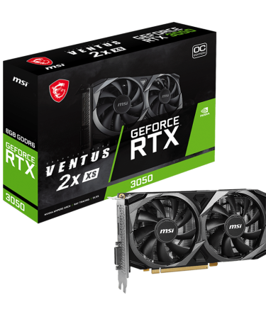 VGA MSI NVidia RTX 3050 VENTUS 2X XS 8G OC GDDR6 128bit, HDMI, DPx3, D0RTX3050VENTUS2XXS8GOC