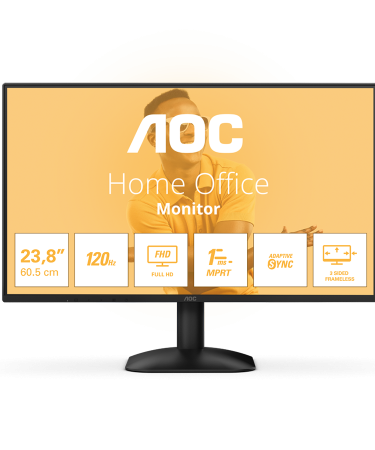 MONITOR AOC 24B31H  120hz 23,8" FHD 1920x1080, HDMI. VGA. VESA 100 x100. crni. 3god.GAR.