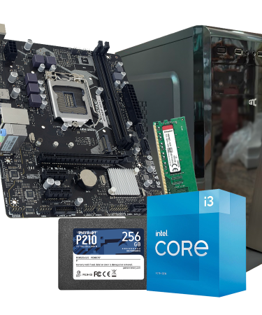 GNC OFFICE WIN 11 PRO i3-10105 3.70GHz, MB H510, RAM  8GB DDR4, SSD 2,5 240GB , Kućište sa napajanjem 500W, 2Y