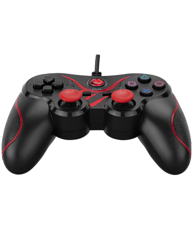Game Pad gaming RAMPAGE Nebulix PS3/PC Red USB 1.8m Joypad, 40715