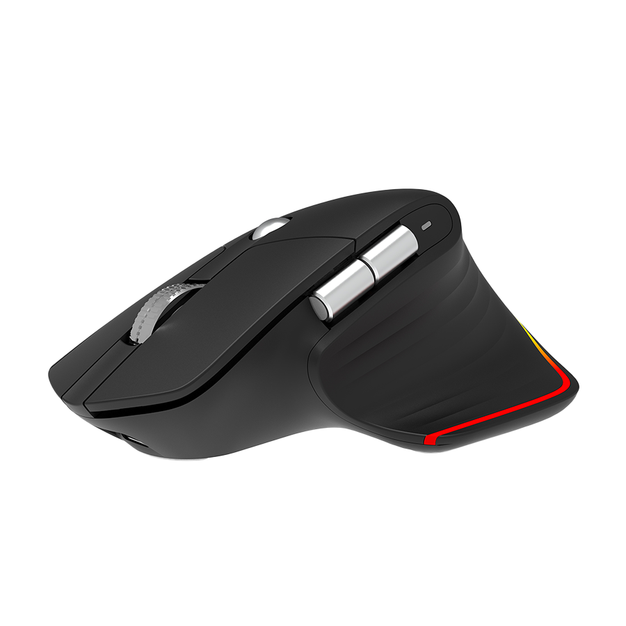 Miš Everest SMW- 178 Handy 2in1 Bluetooth 2,4GHz Black Rechargeable 4000 DPI Horizontal/Vertical Wheel Ergonomic RGB Mouse, 41042 - Image 3