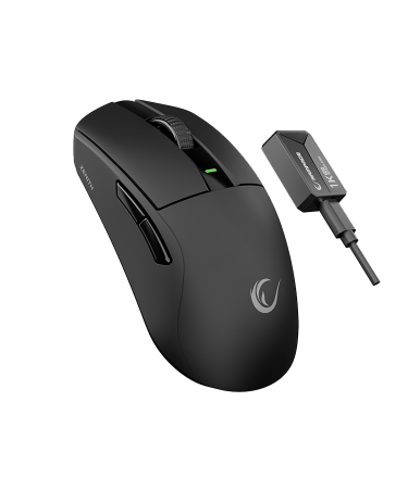 Miš gaming RAMPAGE Zenith Bt Wired 2.4g Black Wireless Paw3395 Nordic 52833 MCU, 41653