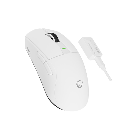 Miš gaming RAMPAGE  Zenith Bt Wired 2.4g White Wireless Paw3395 Nordic 52833 MCU, 41652