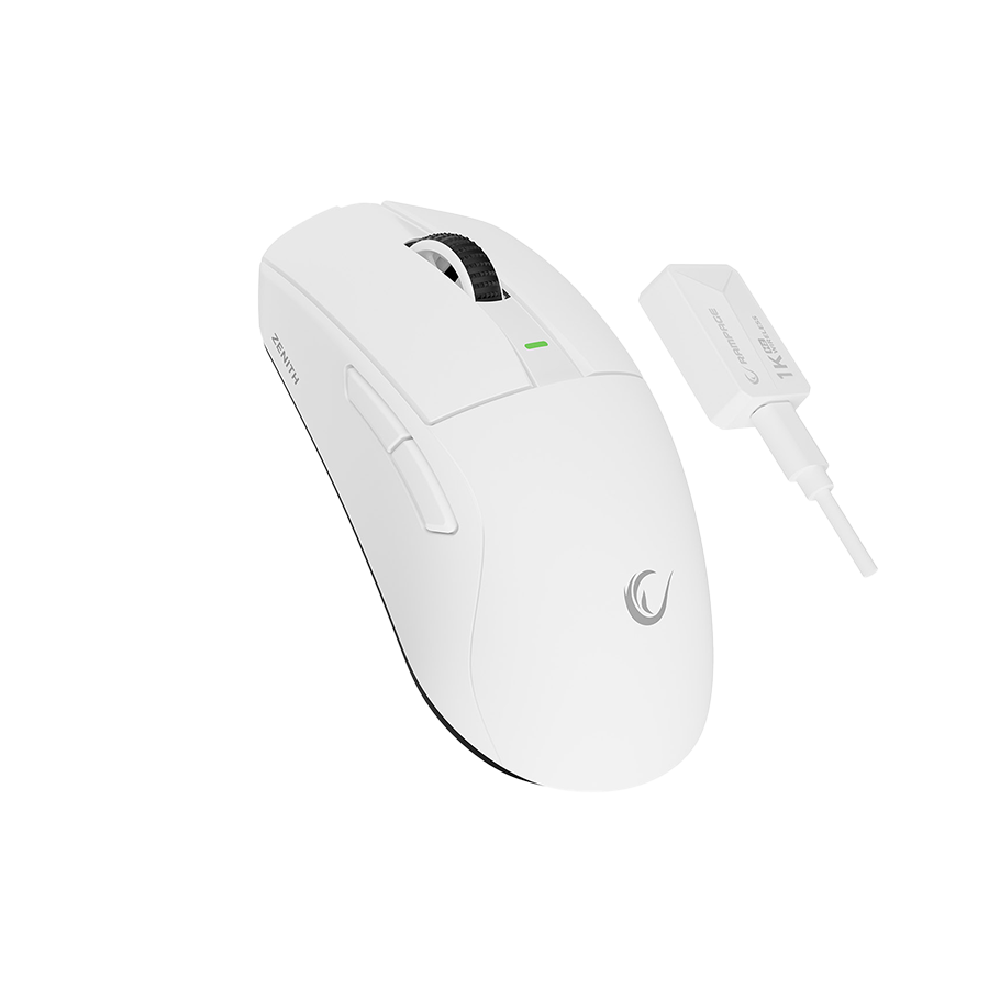 Miš gaming RAMPAGE Zenith Bt Wired 2.4g White Wireless Paw3395 Nordic 52833 MCU, 41652