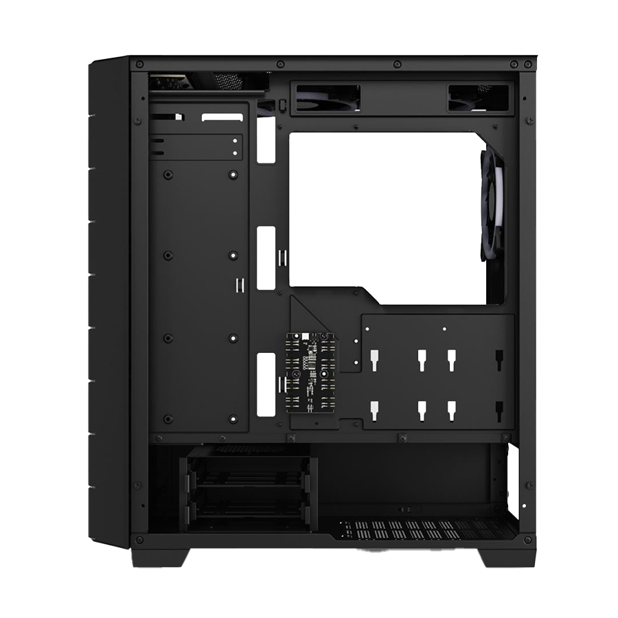 Kućište SHARKOON gaming, RGB HEX bk ATX, Tempered Glass, ventilator 4x120mm, black - Image 7