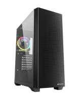 Kućište SHARKOON gaming, VS9 Black RGB ATX, Tempered Glass, ventilator 3x120mm