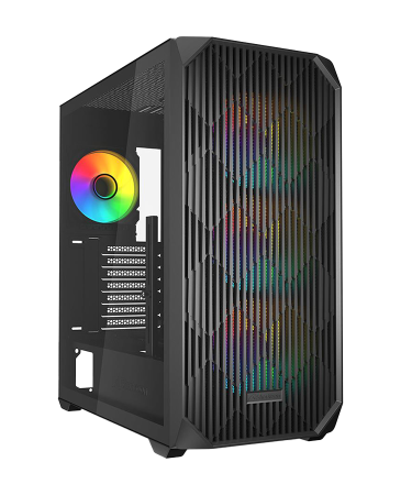Kućište SHARKOON gaming, AK3 RGB Black ATX, ventilator 4x120mm