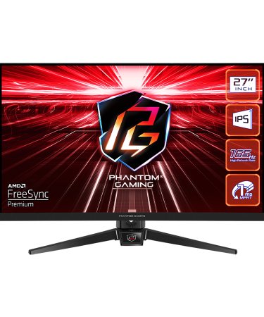 MONITOR ASROCK  PG27FF1A 27" FLAT GAMING;FHD;165Hz;1ms; 2xHDMI;2xDP;Speaker,Swivel,Tilt