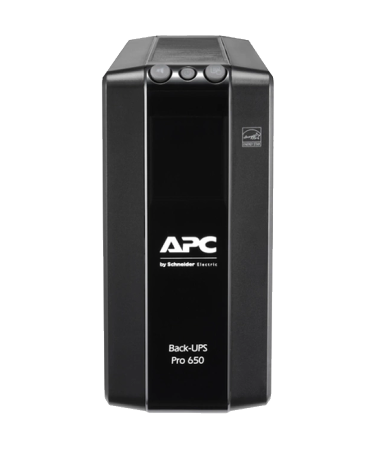 Back-UPS Pro APC, 650VA/390W, Tower, 230V, 6x IEC C13 utičnica, AVR, LCD, zamjenjiva baterija, BR650MI