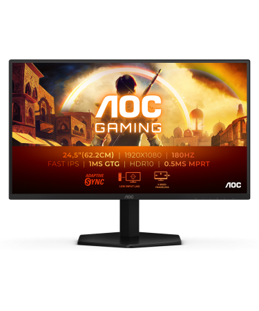 Monitor AOC 25G42E Gaming 24.5" 1ms IPS Premium HDR10 HDMI DP FullHD 180Hz