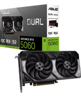 ASUS VGA DUAL-RTX5060-O8G 8GB GDDR7 OC, 128-bit, 3x DP, 1x HDMI
