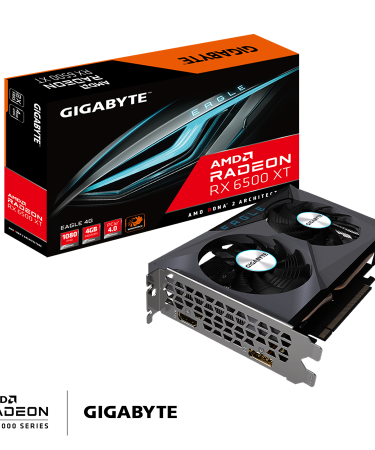 Gigabyte VGA RX 6500 XT Eagle; 4GB GDDR6 64bit; HDMI,DP; GV-R65XTEAGLE-4GD G1