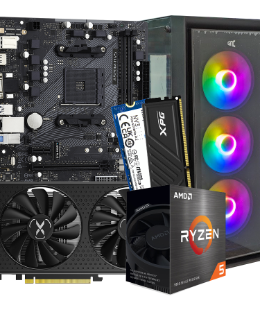 GNC GAMER SUPER SONIC AMD Ryzen 5 5500, A520, RX 7600 8 GB, 16GB DDR4, SSD 1TB, PSU 650W, kućište gaming