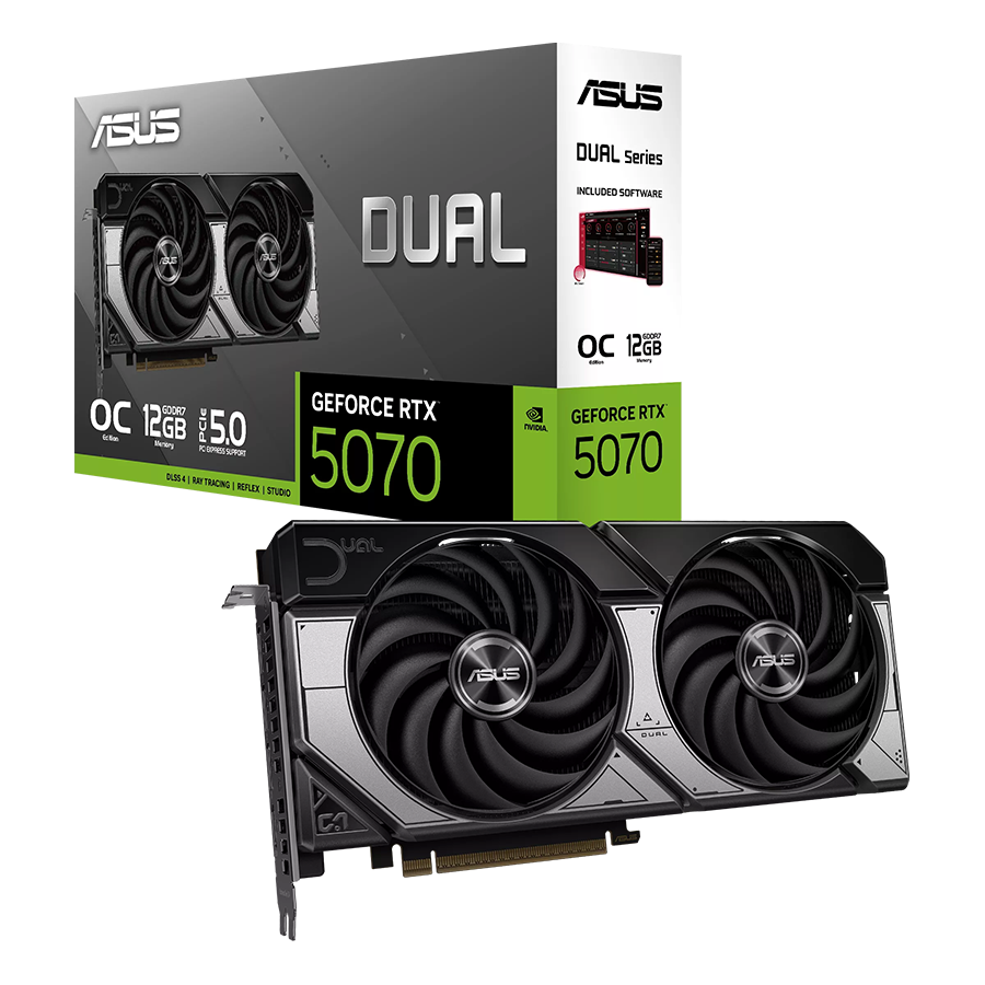 VGA ASUS DUAL-RTX5070-O12G 12GB GDDR7 , 192-bit, 3x DP, 1x HDMI