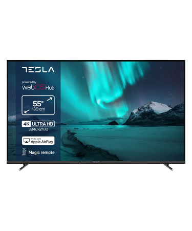 TESLA TV 55E655BUW 4K WebOS Miracast-AirPlay Magic Remote Control