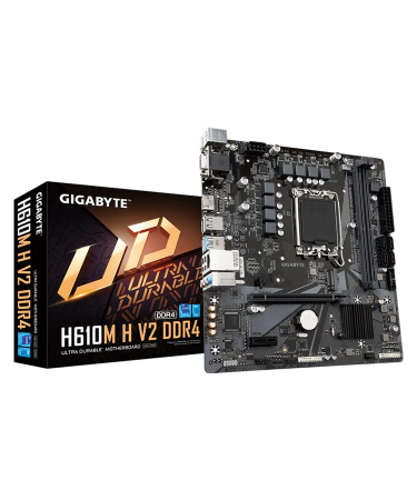 Gigabyte MB H610M H V2 DDR4 G10, LGA1700; 2xDDR4 up to 64GB, 1xM.2; HDMI,VGA; 2xPS2; 6xUSB
