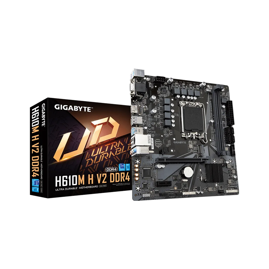 Gigabyte MB H610M H V2 DDR4 G10, LGA1700; 2xDDR4 up to 64GB, 1xM.2; HDMI,VGA; 2xPS2; 6xUSB