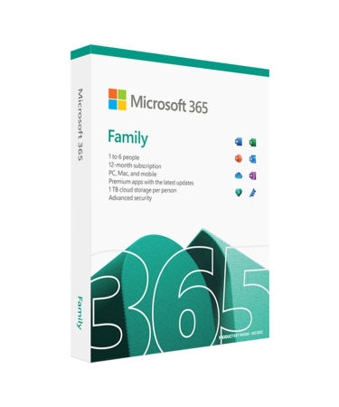 FPP Microsoft Office 365 Family Retail ENG Sub 1Y, EP2-32329