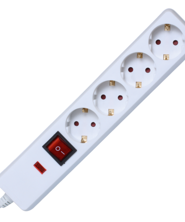 home Produžni kabl sa zaštitom, 4 utičnica, 1.5mm², 1.5 met - NVT 04K/WH