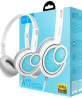 hoco. Slušalice sa mikrofonom, 3.5 mm,dužina kabela 1.5 met,bijela - W17 Delightful Headphones MIC WH